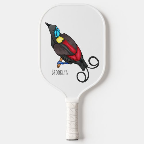 Wilsons bird_of_paradise bird cartoon pickleball paddle