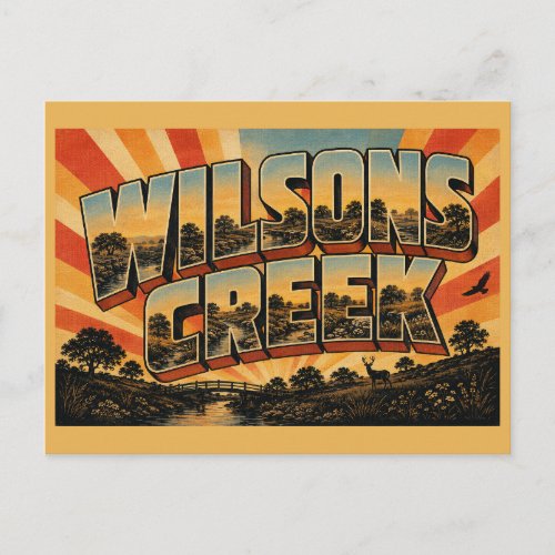 Wilson's Creek National Battlefield MO Vintage Postcard