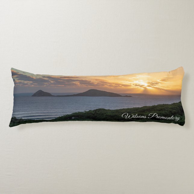 Wilsons Prom Victoria Australia Sunset Landscape Body Pillow (Front)