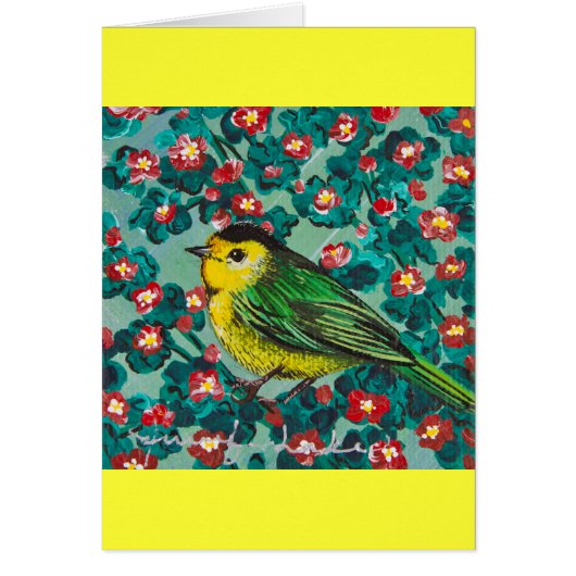 Wilson's Warbler Cards (Front)