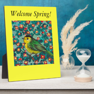 Wilson's Warbler Plaque
