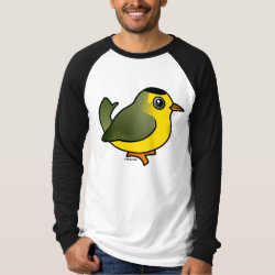 Wilson's Warbler Men's Canvas Long Sleeve Raglan T-Shirt