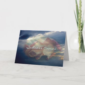Wilted Rose Sympathy Card-customize Any Attendant Card by MakaraPhotos at Zazzle