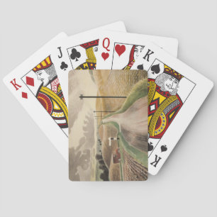 Wiltshire Landscape (by Eric Ravilious) Poker Cards
