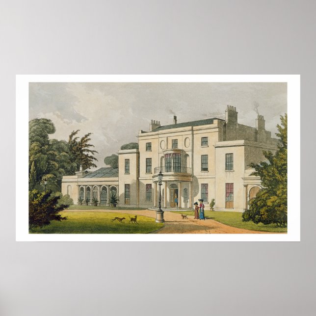 Wimbledon House, from Ackermann's 'Repository of A Poster (Front)