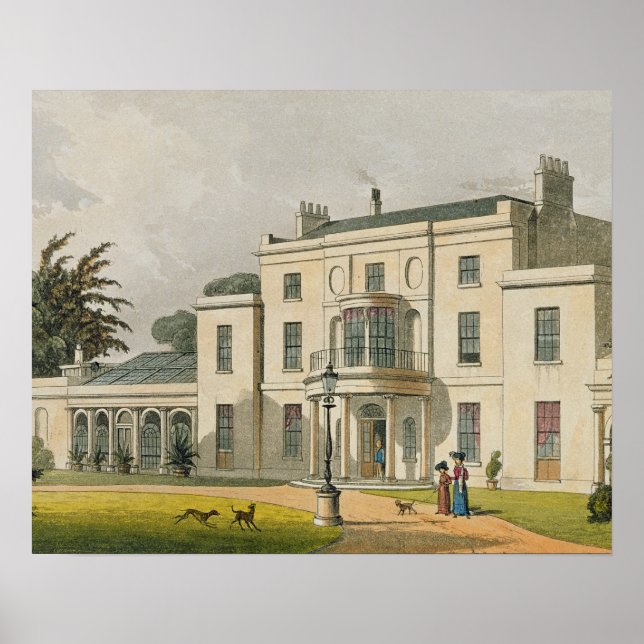 Wimbledon House, from Ackermann's 'Repository of A Poster (Front)