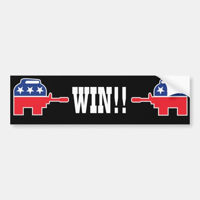 WIN BUMPER STICKER (Front)