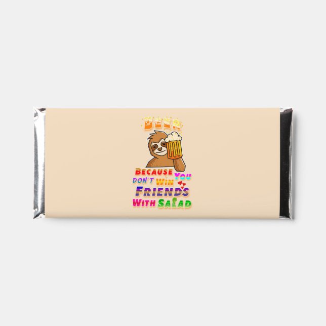 Win Friends With Beer Hershey Bar Favors (Front)