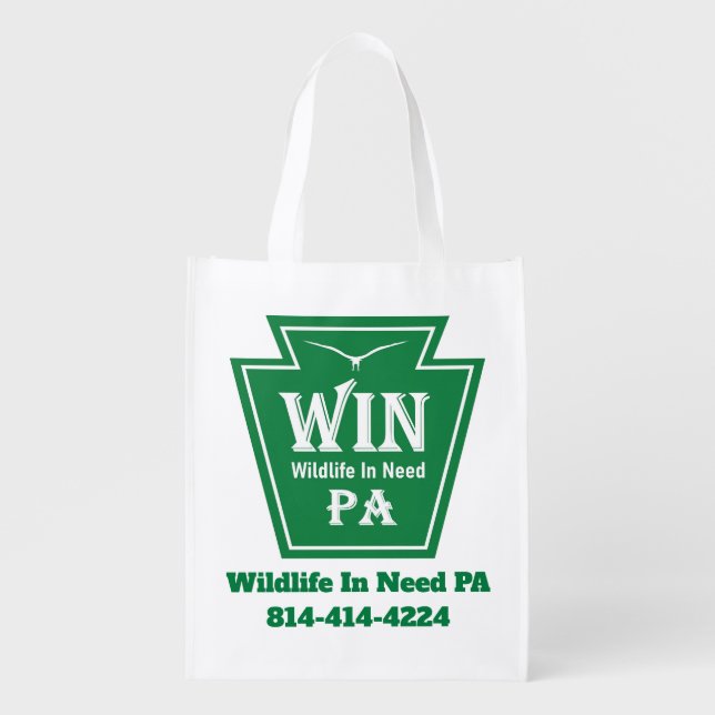 WIN Logo Bag w/ QR code on back (Front)