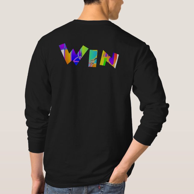 WIN Logo Black  T-Shirt (Back)