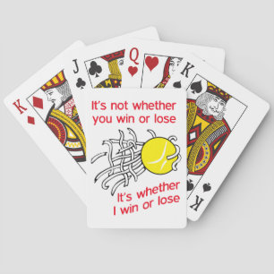 Win or Lose Tennis Poker Cards