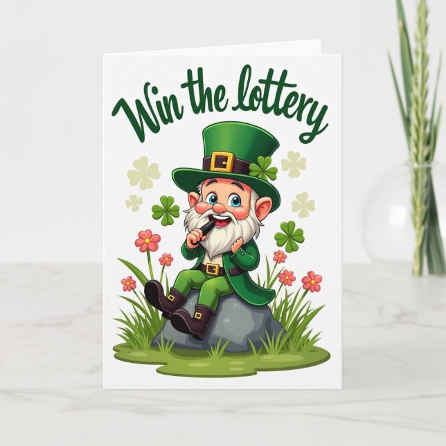 Win The Lottery Luck Card (Front)