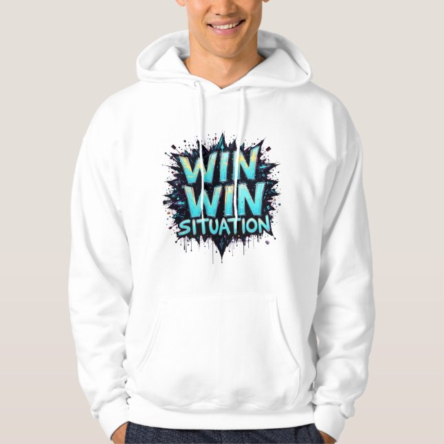 Win-Win  Men's Basic Hooded Sweatshirt (Front)