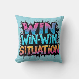 WIN-WIN Situation Throw Pillow