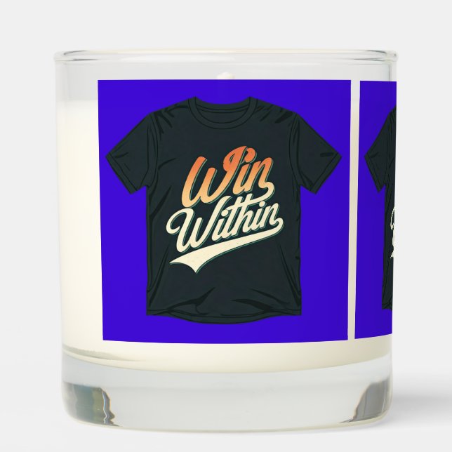 "Win Within." Scented Candle (Front)