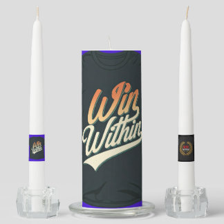 "Win Within." Unity Candle Set