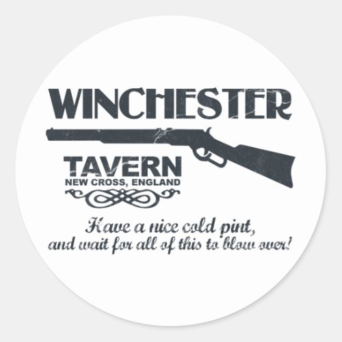 Winchester Beer Classic Round Sticker