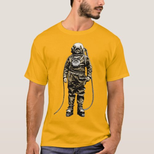 Winchester Cathedral Diver with Diving Helmet T_Shirt