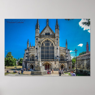 Winchester Cathedral England Poster