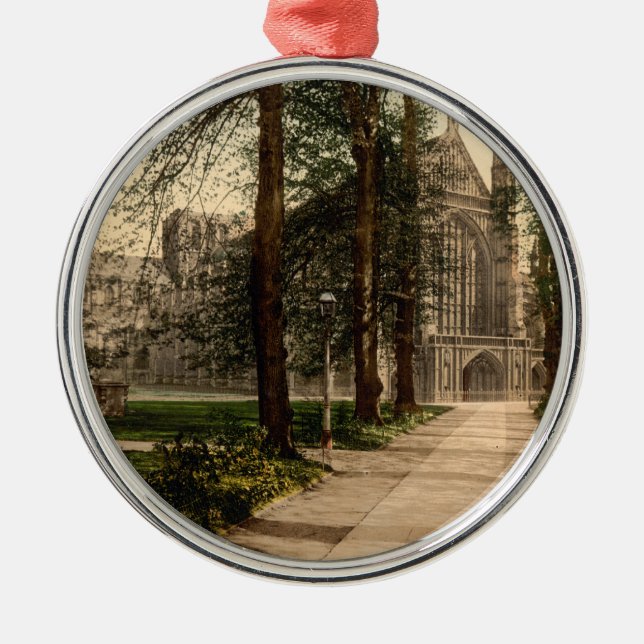 Winchester Cathedral, Hampshire, England Metal Ornament (Front)