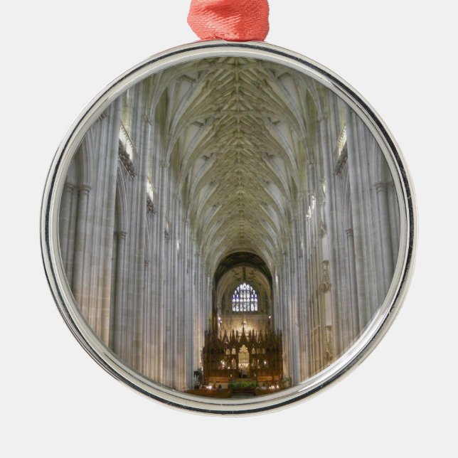 Winchester Cathedral Metal Ornament (Front)