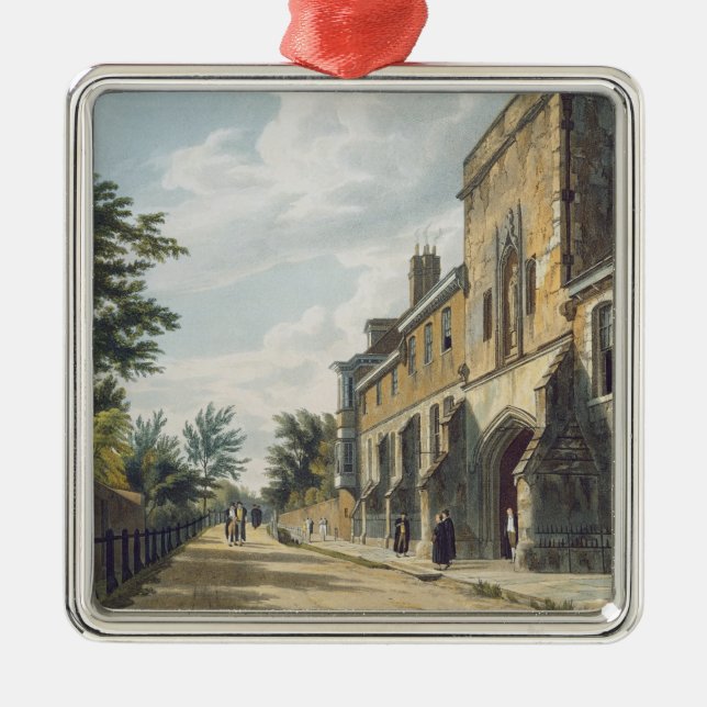 Winchester College Entrance with the Warden's Hous Metal Ornament (Front)