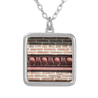 Winchester Egg and Dart Molding Silver Plated Necklace