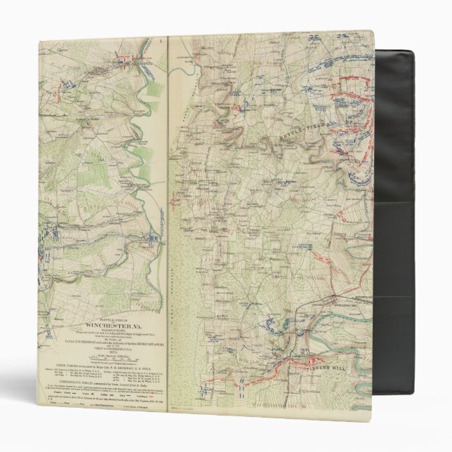 Winchester, Fisher's Hill, Cedar Creek Binder (Front/Inside)