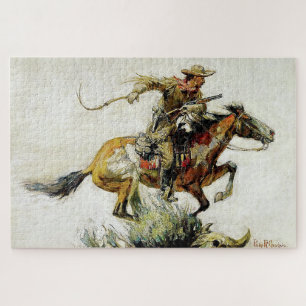 “Winchester Horse and Rider” by Philip R Goodwin Jigsaw Puzzle