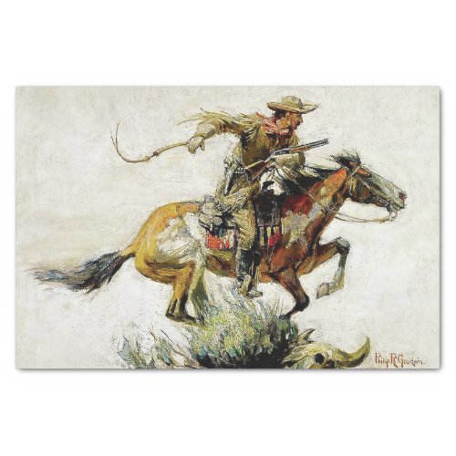 Winchester Horse and Rider by Philip R Goodwin Tissue Paper