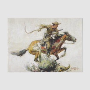 “Winchester Horse and Rider” by Philip R Goodwin Tissue Paper