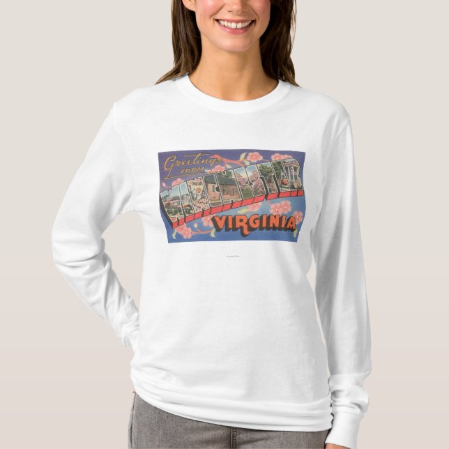 Winchester, Virginia - Large Letter Scenes T-Shirt (Front)
