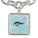 Wind air eye charm bracelet