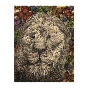 Wind Beneath My Wings Lion Butterfly Animal Print