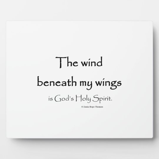 wind beneath my wings plaque