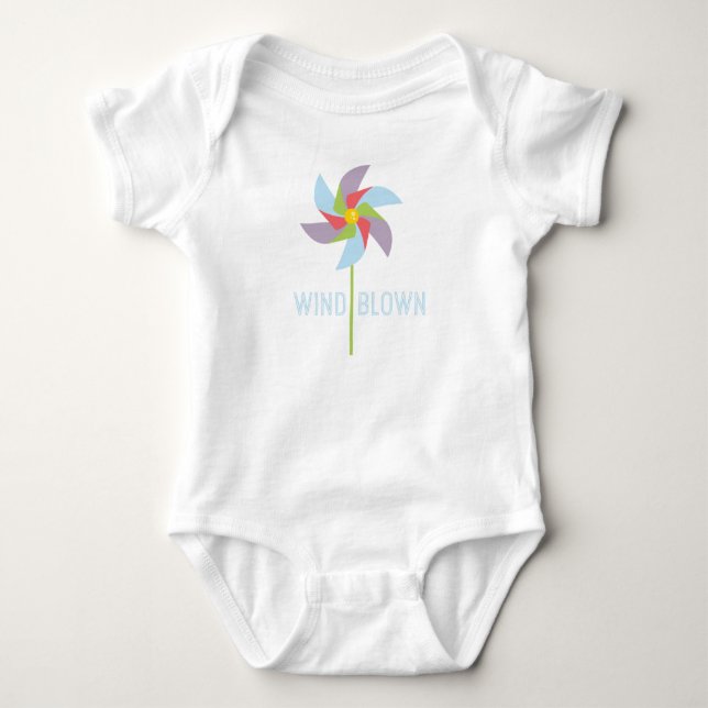 Wind Blown Baby Bodysuit (Front)