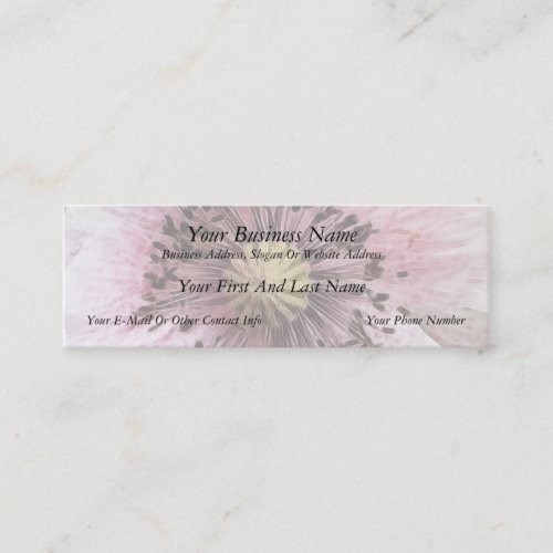 Wind Blown Poppy Business Card Template