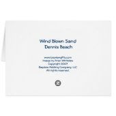 Wind Blown Sand Cards (Back Horizontal)