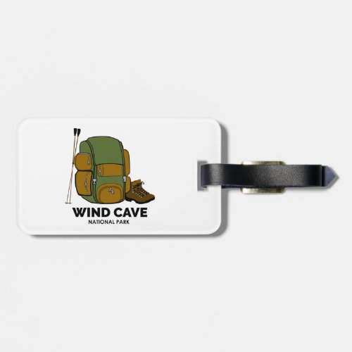 Wind Cave National Park Backpack Luggage Tag