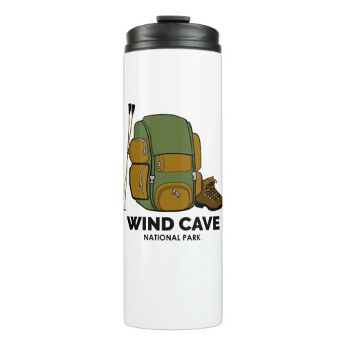 Wind Cave National Park Backpack Thermal Tumbler