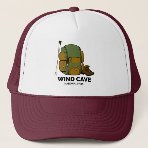 Wind Cave National Park Backpack Trucker Hat