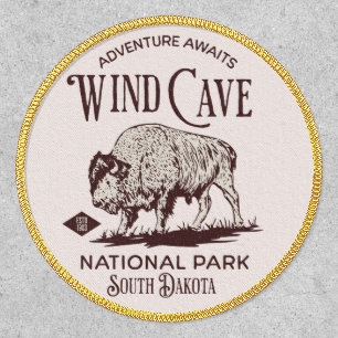 Wind Cave National Park - Bison Art Design Patch