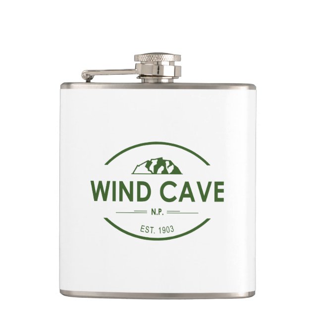 Wind Cave National Park Flask (Front)