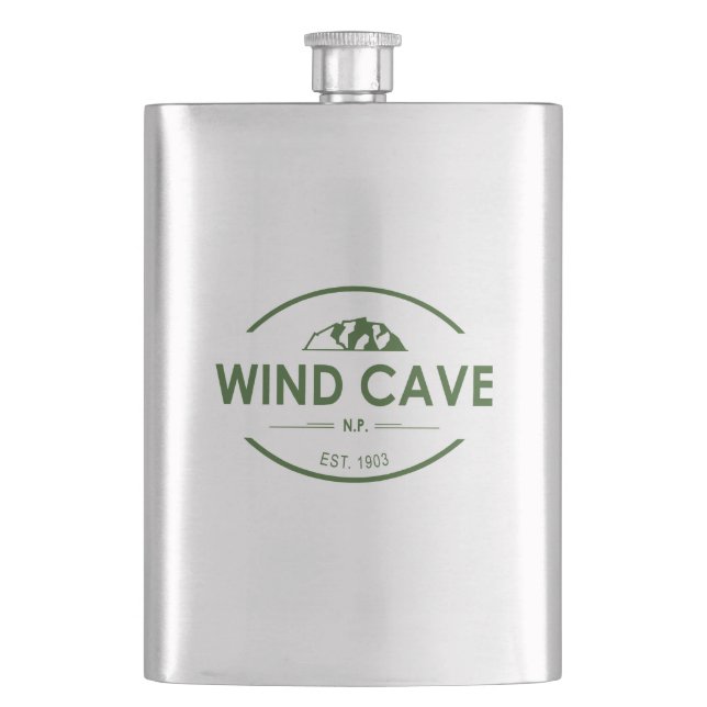Wind Cave National Park Flask (Front)