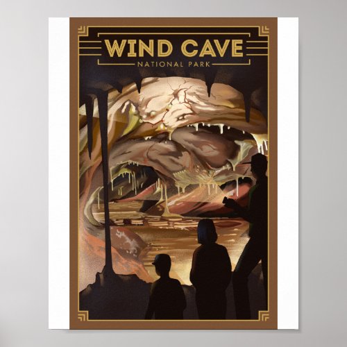Wind Cave National Park Litho Artwork Poster