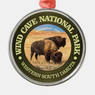 Wind Cave National Park Metal Ornament
