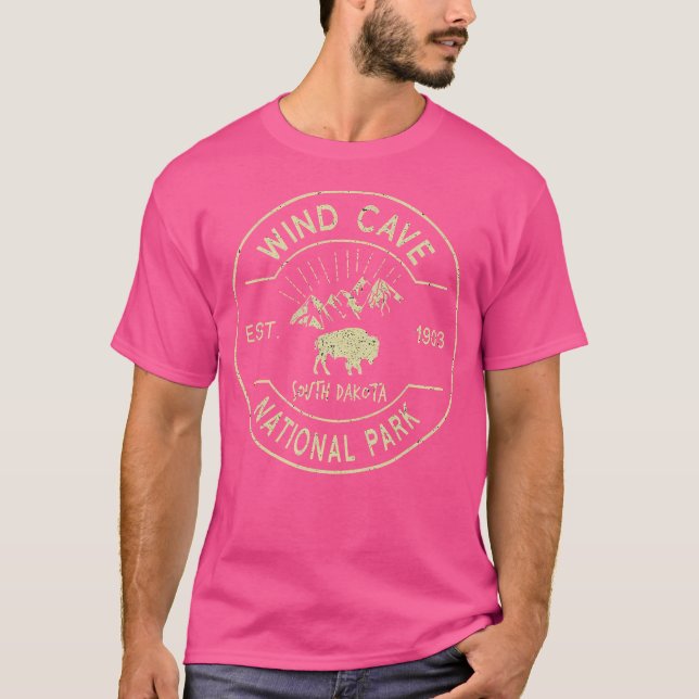 Wind Cave National Park Shirt Camping South Dakota (Front)