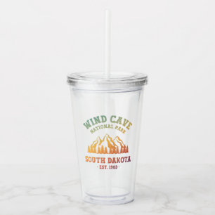 Wind Cave National Park South Dakota Acrylic Tumbler