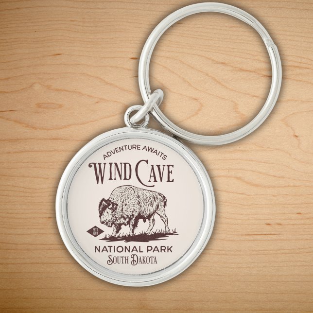 Wind Cave National Park South Dakota Est. 1,903 Keychain (Creator Uploaded)