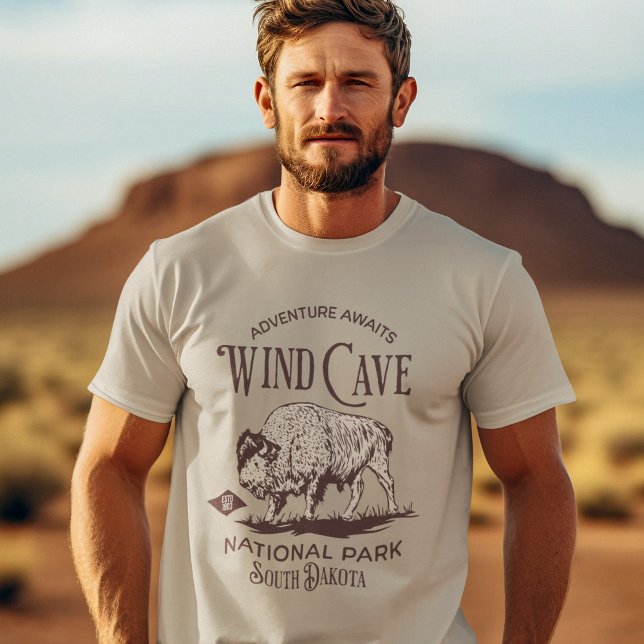 Wind Cave National Park South Dakota Est. 1,903 T-Shirt (Creator Uploaded)
